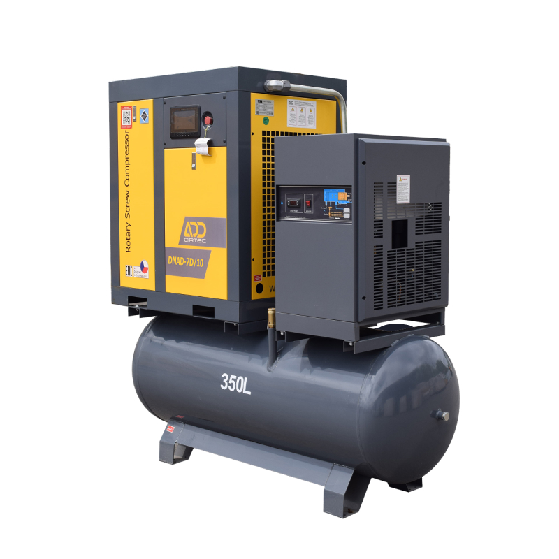Винтовой комбинированный компрессор DNAD-7D  | 380 кг | 7.5 кВт