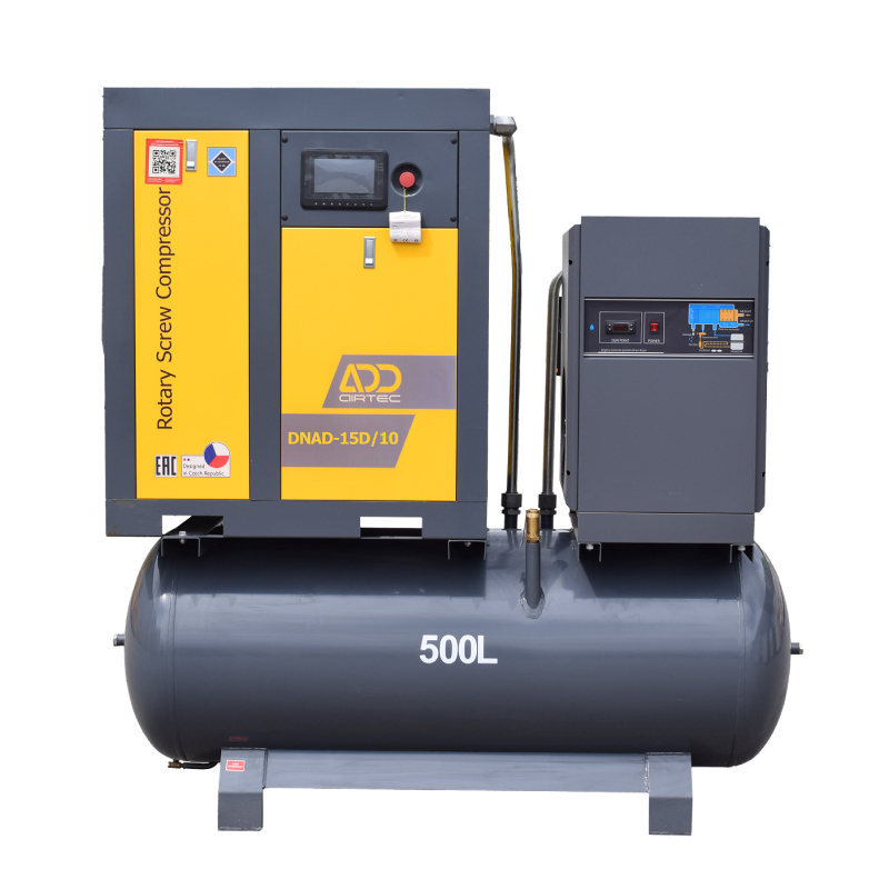 Винтовой комбинированный компрессор DNAD-15D | 505 кг | 15 кВт