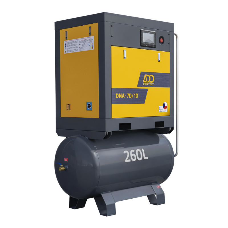 Винтовой комбинированный компрессор DNA-7D | 300 кг | 7.5 кВт