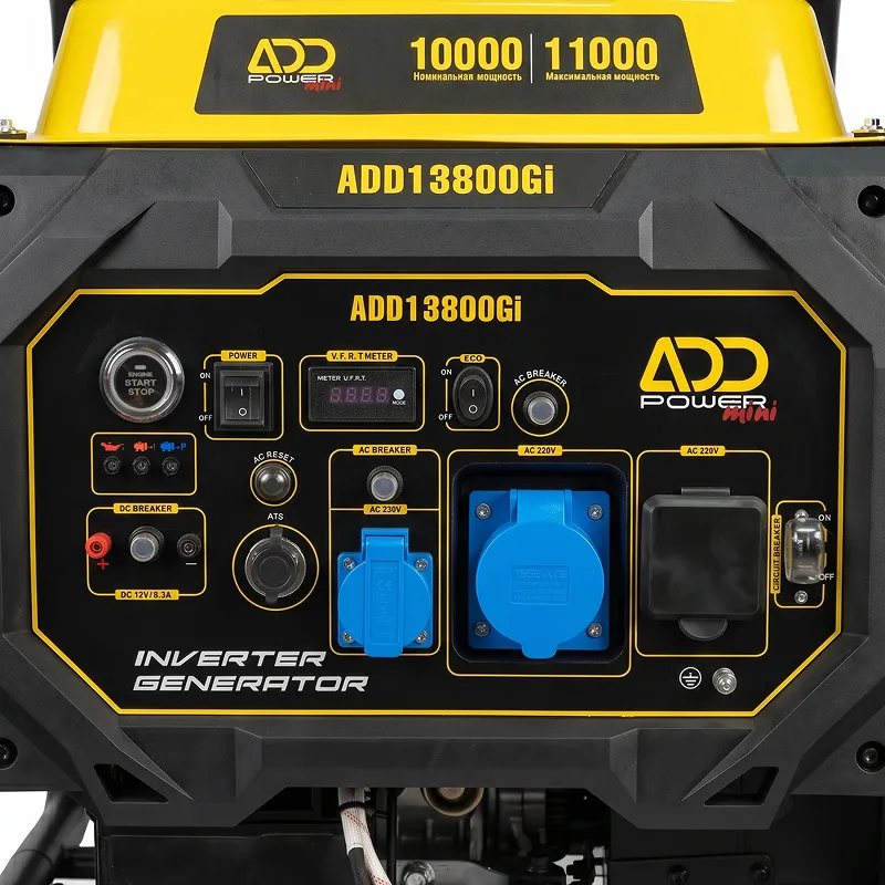 Инверторный бензиновый генератор ADD13800Gi | Бензин (АИ-92) | 89 кг | 11 кВт