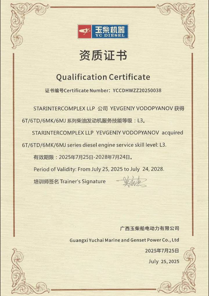 SERVICE WORKER QUALIFICATION YV